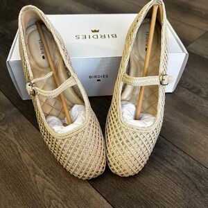 Birdies Cream Woven Flats for Effortless Elegance